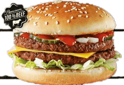 Dubbele cheeseburger